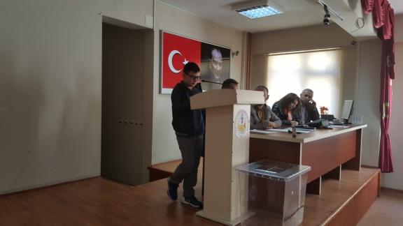 İlçe Öğrenci Meclisi Temsilcisi Seçimi Yapıldı.