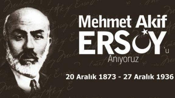 İstiklal Şairimiz Mehmet Akif ERSOY, İlçemiz Anadolu İmam Hatip Lisesi´nde Anıldı.